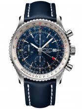 Replique Breitling Navitimer 1 Chronograph GMT 46 automatique Chronometer Cadran bleu Men's A24322121C2X2