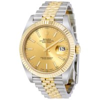 Rolex Datejust 126333 Champagne Dial Steel et montre en jumele en or jaune 18k