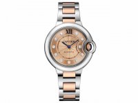 Réplique Montre Ballon Bleu De Cartier 18Kt Or Rose Dial W3BB0002 Femmes