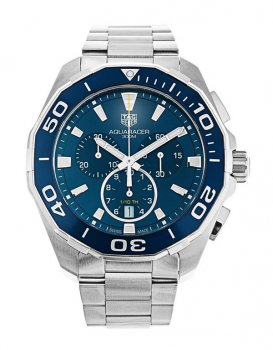 Tag Heuer Aquaracer Chronographe Acier Inoxydable Cadran Bleu CAY111B.BA0927 Homme Réplique Montre