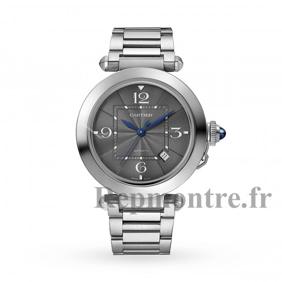 Cartier Pasha De Cartier Copie montre 41 mm automatique en acier cadran gris fonce bracelets en metal et cuir interchangeables WSPA0026 - Cliquez sur l'image pour la fermer