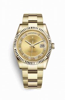 Réplique montre Rolex Day-Date 36 jaune 18 ct 118238 m118238-0181