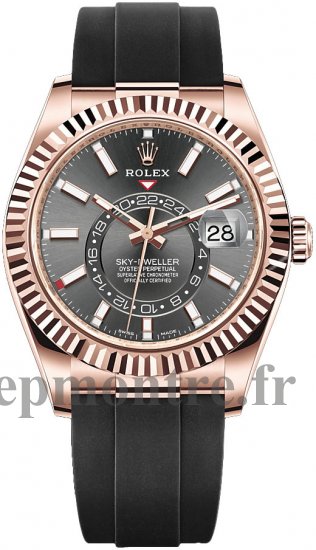 Réplique Rolex Sky-Dweller Bracelet Oysterflex en or Everose 18 ct avec cadran ardoise - Cliquez sur l'image pour la fermer