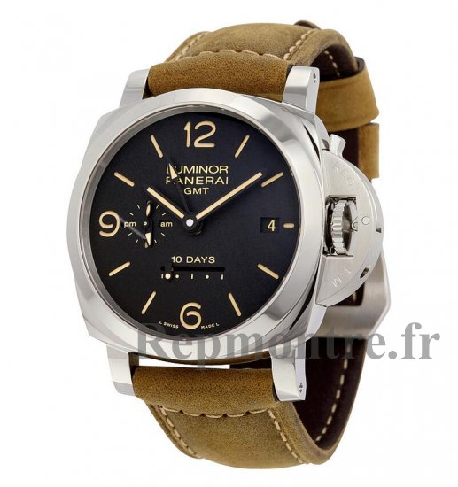 Réplique Panerai Luminor 1950 10 Days GMT Noir Cadran PAM00533 - Cliquez sur l'image pour la fermer