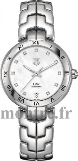 Réplique Tag Heuer Link Diamant Cadran Romain Numeral Lunette WAT2315.BA0956 - Cliquez sur l'image pour la fermer