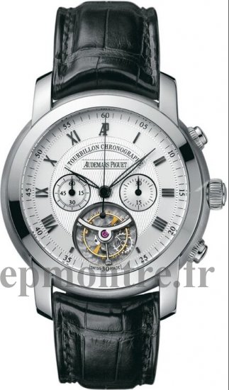 Réplique Audemars Piguet Jules Audemars Tourbillon Chronographe 26010BC.OO.D002CR.01 - Cliquez sur l'image pour la fermer