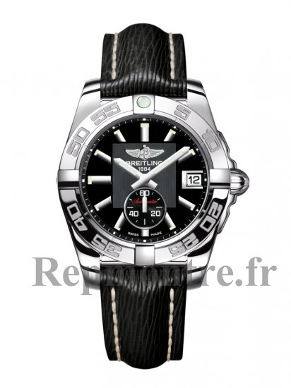 qualite superieure Réplique Breitling Galactic 36 Automatique Cadran noir Noir Bracelet en cuir pour femme - Cliquez sur l'image pour la fermer