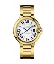 Replique Cartier Balon Bleu Automatique 36 mm Jaune Or WGBB0011