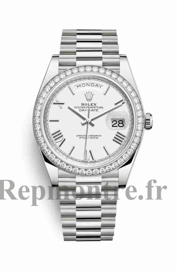 Réplique de montre Rolex Day-Date 40 blanc 228349RBR m228349rbr-0039 - Cliquez sur l'image pour la fermer