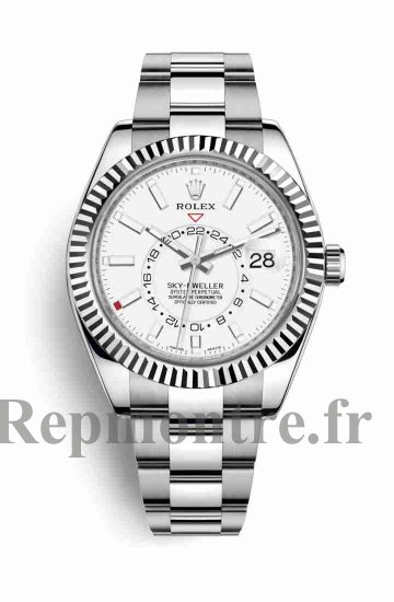 Repique de montre Rolex Sky-Dweller Blanc Rois blanc 326934 Blanc Cadran m326934-0001 - Cliquez sur l'image pour la fermer