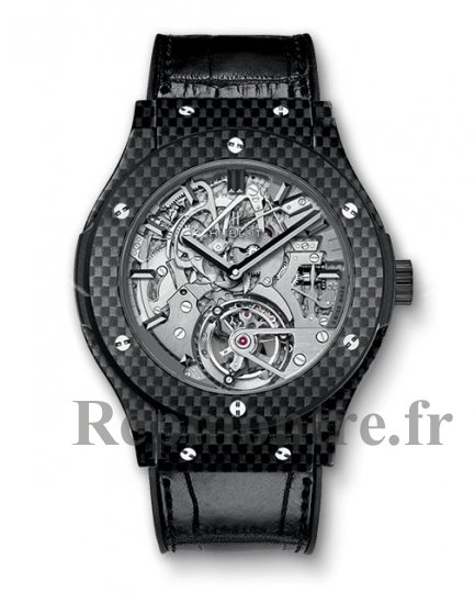 Hublot Classic Fusion Tourbillon Cathedral Minute Repeater Carbon 504.QX.0110.LR - Cliquez sur l'image pour la fermer