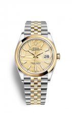 Replique Rolex Datejust 36 OysterAcier and Jaune Or M126203-0037