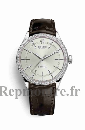 Copie-Réplique-Imiter de Rolex Cellini Time 50609RBR Cadran rhodium - Cliquez sur l'image pour la fermer