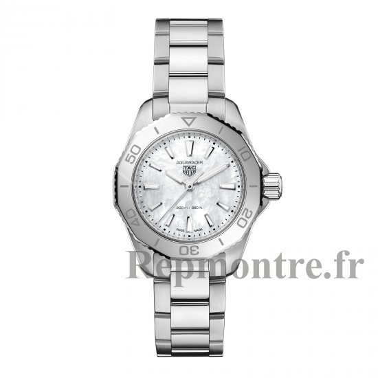 TAG Heuer Aquaracer Professional 200 30mm Dames Copie montre Nacre WBP1418.BA0622 - Cliquez sur l'image pour la fermer