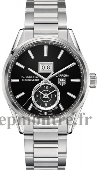 Réplique Tag Heuer Carrera Calibre8 Grande Date GMT Automatique Montre 41mm WAR5010.BA0723 - Cliquez sur l'image pour la fermer