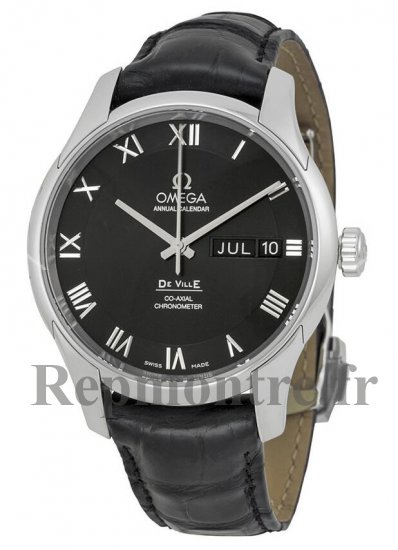 Réplique Omega De Ville Automatique Noir Cadran Noir Cuir 431.13.41.22.01.001 - Cliquez sur l'image pour la fermer