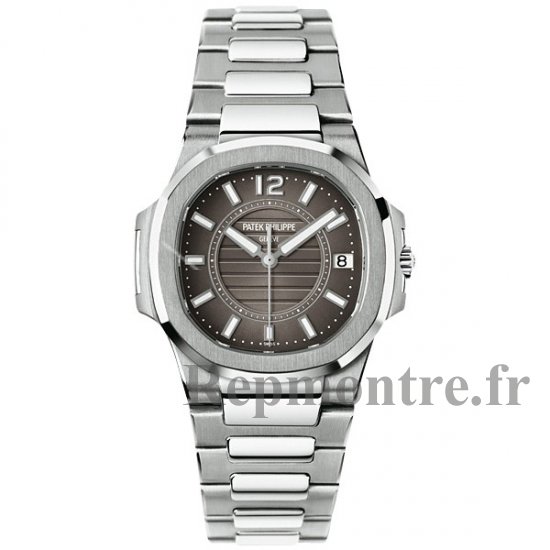 Réplique Patek Philippe Nautilus blanc Or Femme Montre 7011/1G-010 - Cliquez sur l'image pour la fermer