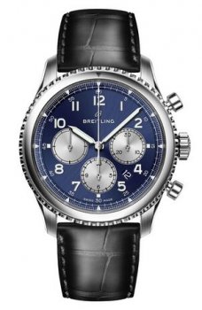 Réplique montre Breitling Navitimer 8 B01 cadran et en cuir AB0117131C1P1