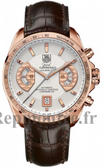 TAG Heuer Grand Carrera Calibre 17 Or rose Chronograph Réplique CAV514B.FC8171 - Cliquez sur l'image pour la fermer