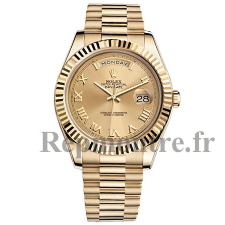 Rolex Day-date II Champagne Automatique 18kt Or amarillo Montre Réplique hommes - Cliquez sur l'image pour la fermer