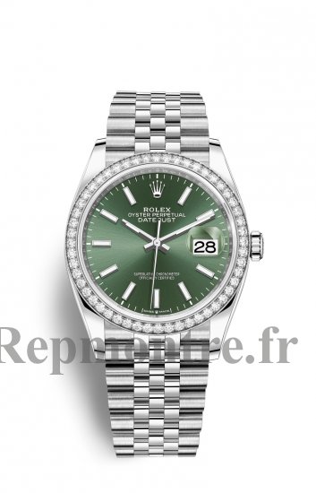 Copie de Rolex Datejust 36 OysterAcier Blanc Or and Diamants M126284RBR-0043 - Cliquez sur l'image pour la fermer