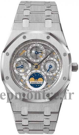 Réplique Audemars Piguet Royal Oak Perpetual Calendar Skeleton montre 25829ST.OO.0944ST.01 - Cliquez sur l'image pour la fermer