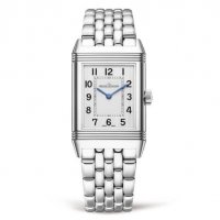 Replique Montre Jaeger-LeCoultre Reverso Classic Moyen Thin Quartz Acier inoxydable Argent 2518140