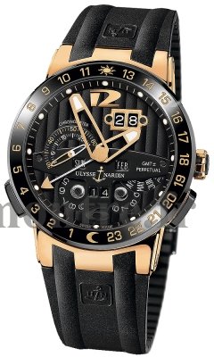 Réplique Ulysse Nardin El Toro GMT +/- Calendrier perpetuel hommes Montre 326-03 - Cliquez sur l'image pour la fermer