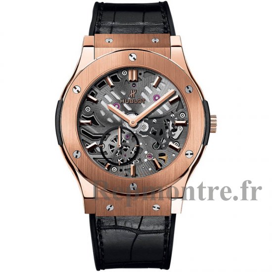 Hublot Classic Fusion Classico Ultra-thin Skeleton King gold 545.OX.0180.LR - Cliquez sur l'image pour la fermer