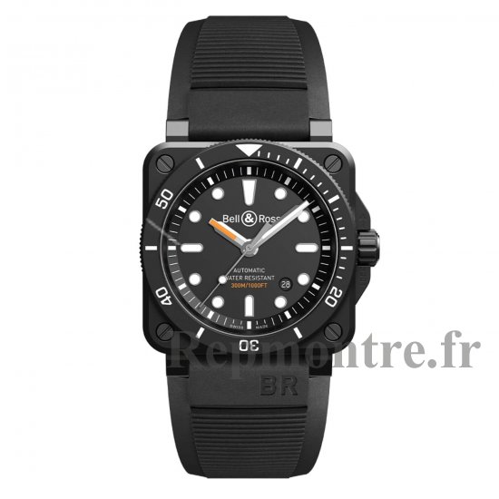 Réplique montre Bell & Ross Instruments BR 03 92 Diver Black Ceramic BR0392-D-BL-CE / SRB - Cliquez sur l'image pour la fermer