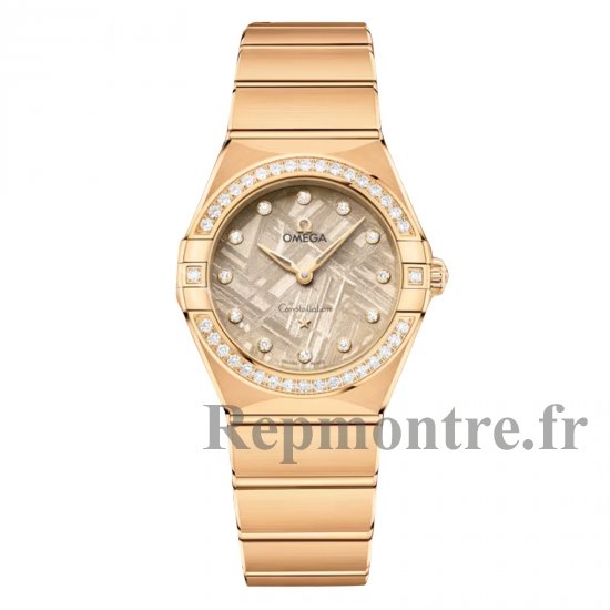 Montre Copie Omega Constellation 28 mm pour femme Beige O13155286099006 - Cliquez sur l'image pour la fermer