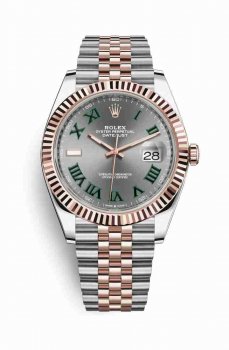 Réplique de montre Rolex Datejust 41 Everose Roles 18 ct Everose 126331 Slate Cadran m126331-0016