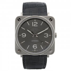 Réplique montre Bell & Ross Instruments BR S Officier Ruthenium BRS92-RU-ST / SCR