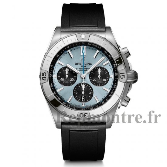 Replique Breitling Chronomat B01 42 Ice Cadran bleu Black Rubber Strap PB0134101C1S1 - Cliquez sur l'image pour la fermer