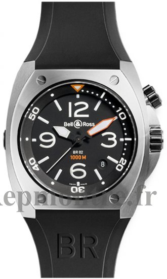 Réplique Bell & Ross Marine BR 02-92 Acier Montre - Cliquez sur l'image pour la fermer