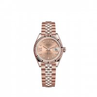 Replique Rolex Lady-Datejust montre 18 ct Everose gold - M279175-0030