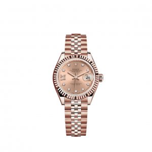 Replique Rolex Lady-Datejust montre 18 ct Everose gold - M279175-0030