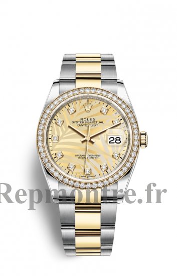 Replique Montre Rolex Datejust 36 OysterAcier Jaune Or and Diamants M126283RBR-0030 - Cliquez sur l'image pour la fermer
