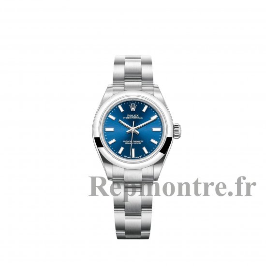 Réplique Rolex Oyster Perpetual 28 cadran bleu vif m276200-0003 - Cliquez sur l'image pour la fermer