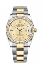 Replique Rolex Datejust 36 Rolesor combination of Oystersteel and 18 ct yellow gold M126283RBR-0026