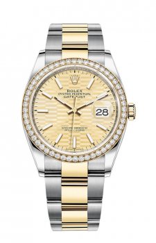 Replique Rolex Datejust 36 Rolesor combination of Oystersteel and 18 ct yellow gold M126283RBR-0026