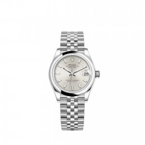 Réplique Rolex Datejust 31 Oystersteel Bracelet Jubile avec cadran argente