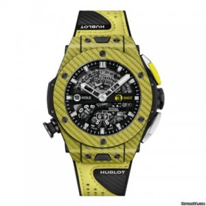 Replique Hublot Big Bang Unico Golf Yellow Carbon & Texalium 416.YY.1120.VR