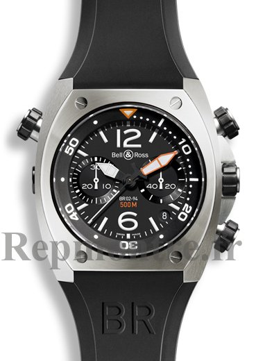 Réplique Bell & Ross Marine Chronographe Montre Homme BR 02-94 Acier - Cliquez sur l'image pour la fermer