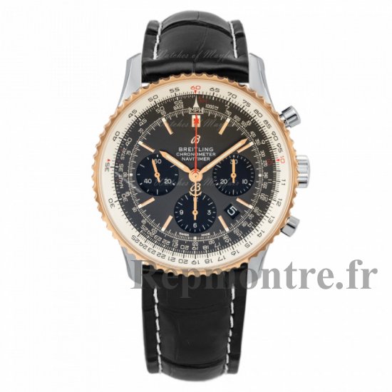 Réplique de Breitling Navitimer 1 B01 Chronographe 43 Acier & Or UB0121211F1P2 - Cliquez sur l'image pour la fermer