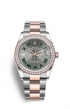 Replique Montre Rolex Datejust 36 OysterAcier and EveOr Rose M126281RBR-0018