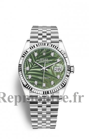 Replique Montre Rolex Datejust 36 OysterAcier and Blanc Or M126234-0055 - Cliquez sur l'image pour la fermer