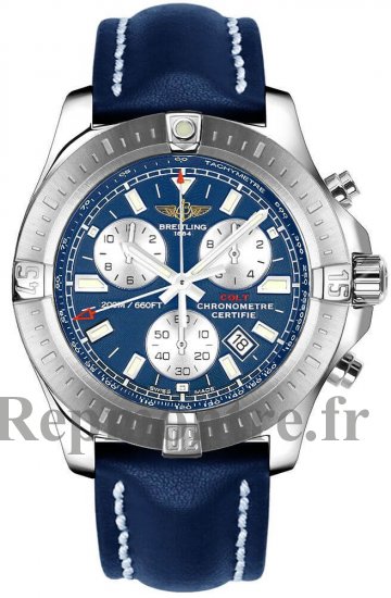 AAA Réplique Montre Breitling Colt Chronographe Cadran bleu pour hommes A7338811/C905/105X/A20BA.1 - Cliquez sur l'image pour la fermer