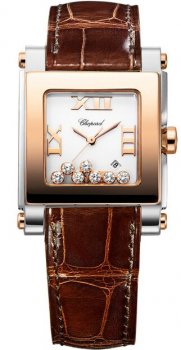 Chopard Happy Sport Square Quartz Medium Dames Réplique Montre 278497-9001