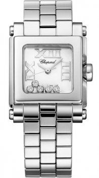 Chopard Happy Sport Square Quartz Small Dames Réplique Montre 278516-3002